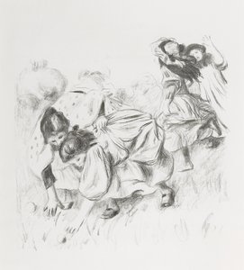 Kinder spielen Ball von Pierre Auguste Renoir